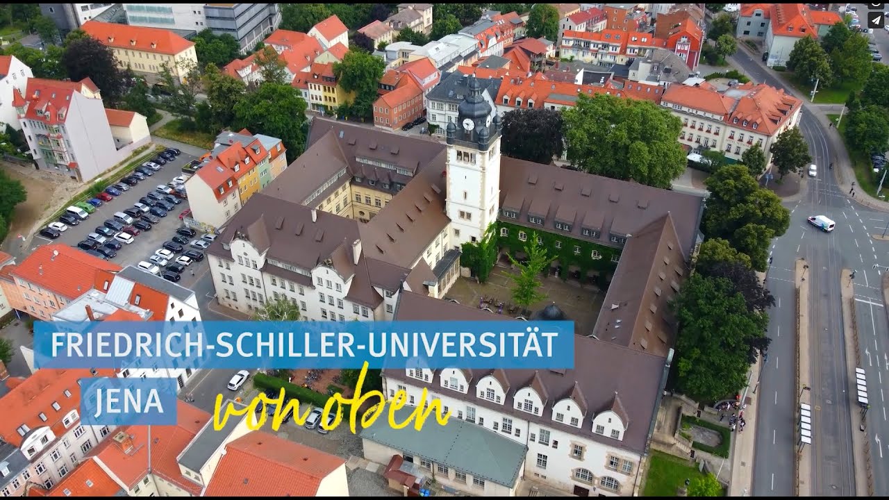 Die Friedrich-Schiller-Universität Jena von oben