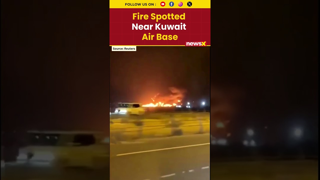 Fire and Smoke Spotted Near Kuwait’s Ali Al-Salem Air Base Amid Tensions