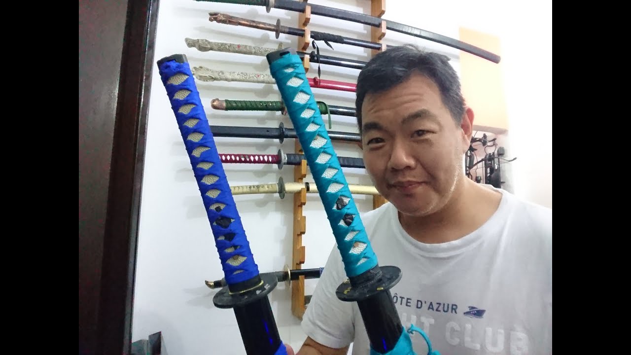 Kashira como prender ao Tsukamake e ao Tsuka da Katana