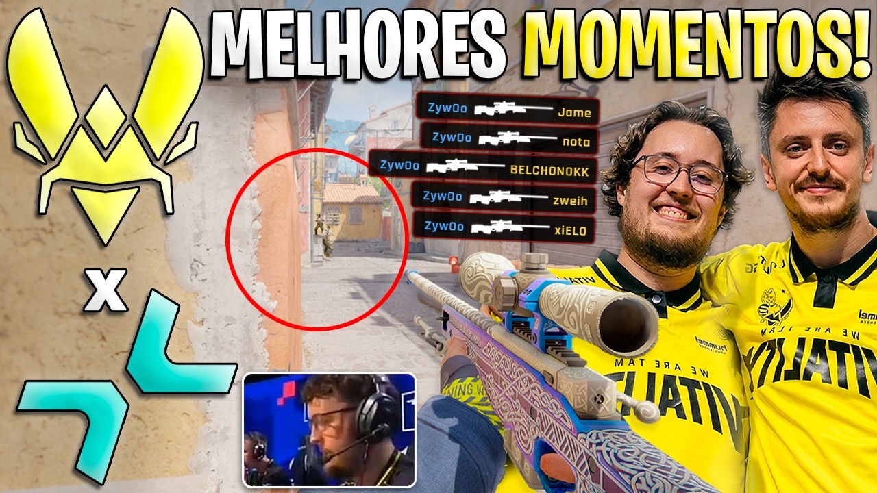 ZYWOO &Eacute; O MELHOR DA HIST&Oacute;RIA!🔥 VITALITY x PARIVISION (MELHORES MOMENTOS) BLAST Routterdam (GAULES)