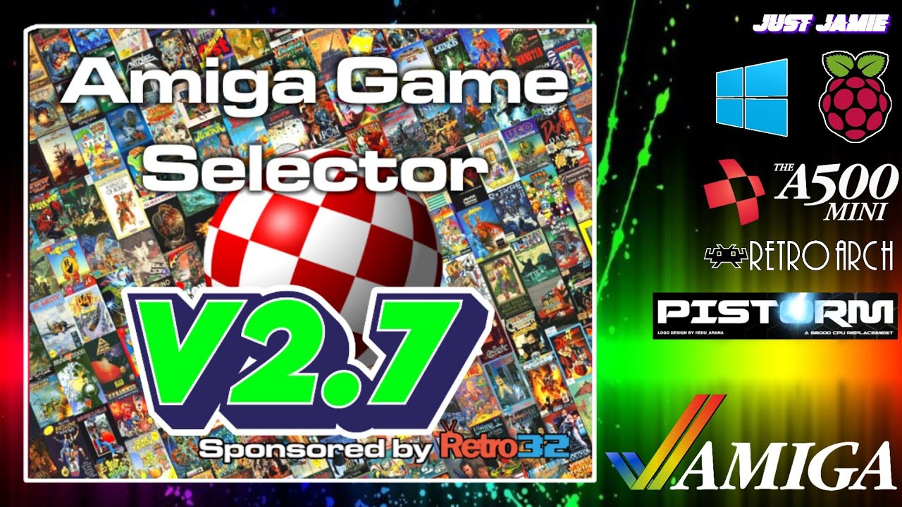 [ВИДЕО V3.0 НИЖЕ] Amiga Game Selector, последняя версия V2.7, 2025 год — настройка без лишних хло...