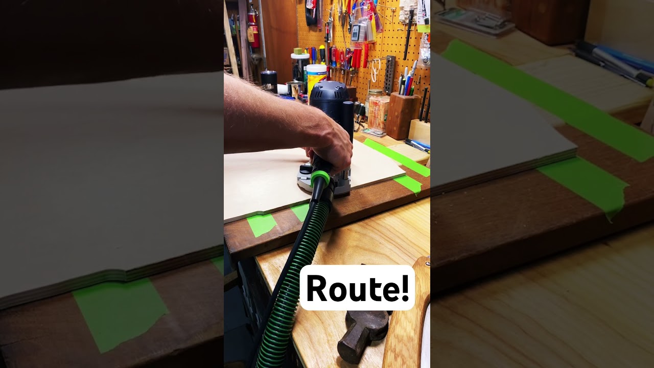 How to route a square hole with router.