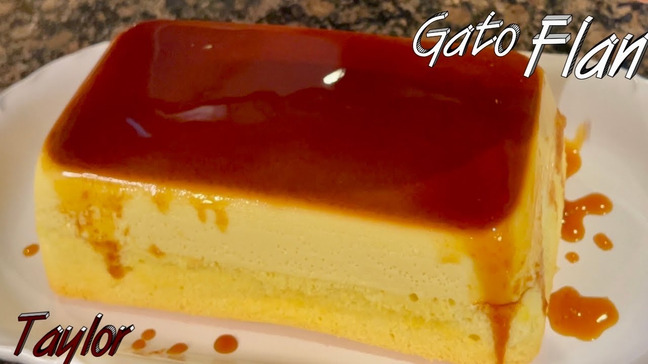 Cách Làm Bánh Flan Bông Lan Mềm Mịn Xốp Không Bị Rổ  - Bánh Gato Flan - Bánh Bông Lan Flan by Taylor