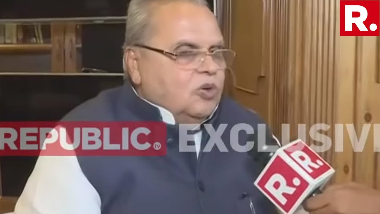 WATCH: J&K Governor Satya Pal Malik Clarifies On 'Kill Corrupts, Not Cops' Appeal