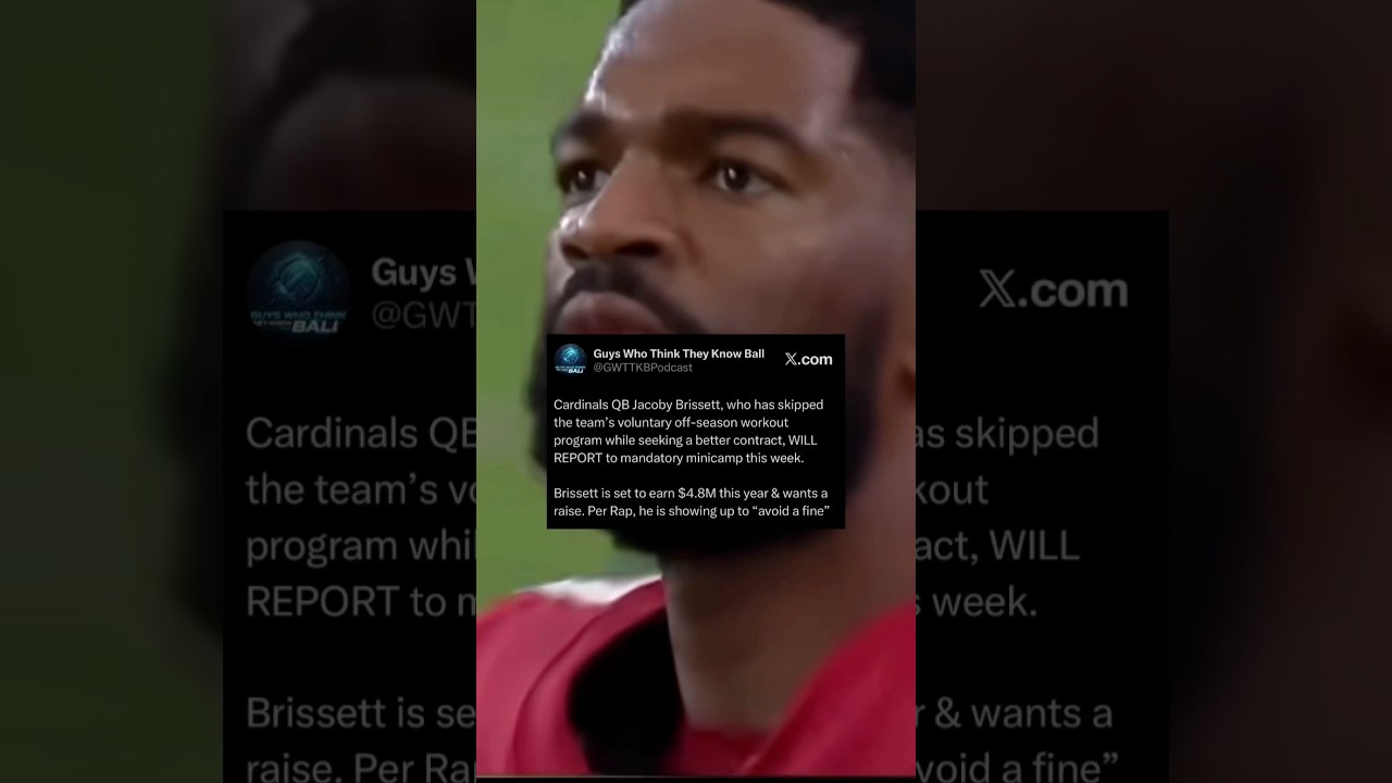 Jacoby Brissett WILL REPORT to Cardinals OTAs #cardinals #arizonacardinals #jacobybrissett #nfl #fyp