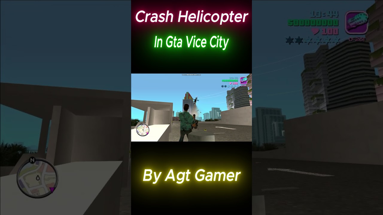 helicopter crash in gta vice city by agt gamer 