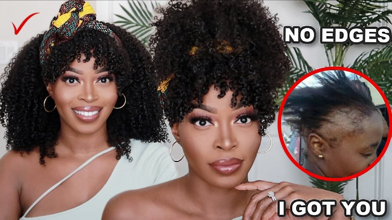 NO EDGES⁉️🙋🏾‍♀️NEW🔥THE PERFECT HEADBAND WIG 😍NO Glue, NO Gel, NO Lace| Beginner Natural Hair Wig