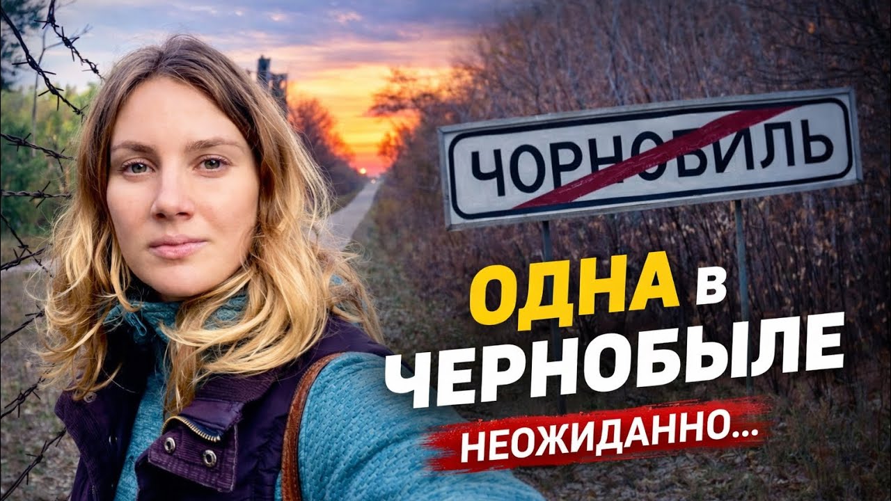 НЕЛЕГАЛЬНО В ЧЕРНОБЫЛЬ 2023 😱☢ Неожиданно одна пошла в нелегальный поход в ЧЗО 😨😱
