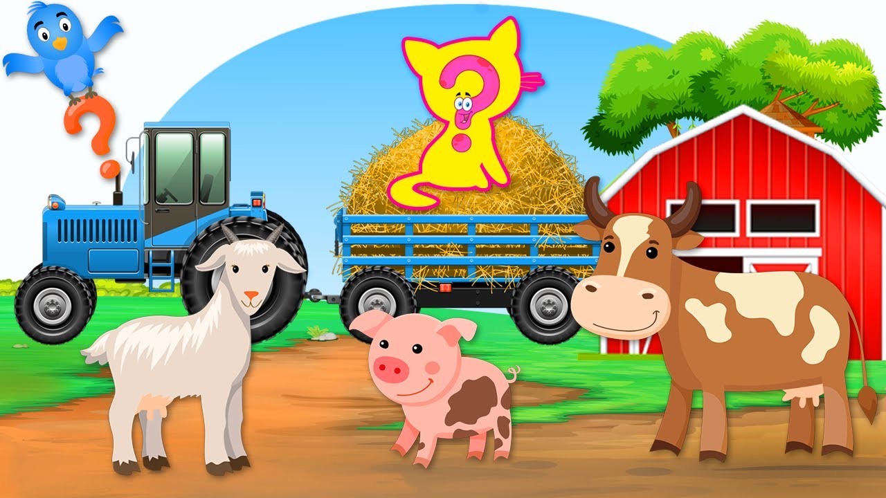 Animalele de la Ferma si Tractorul - Logica pentru copii mici