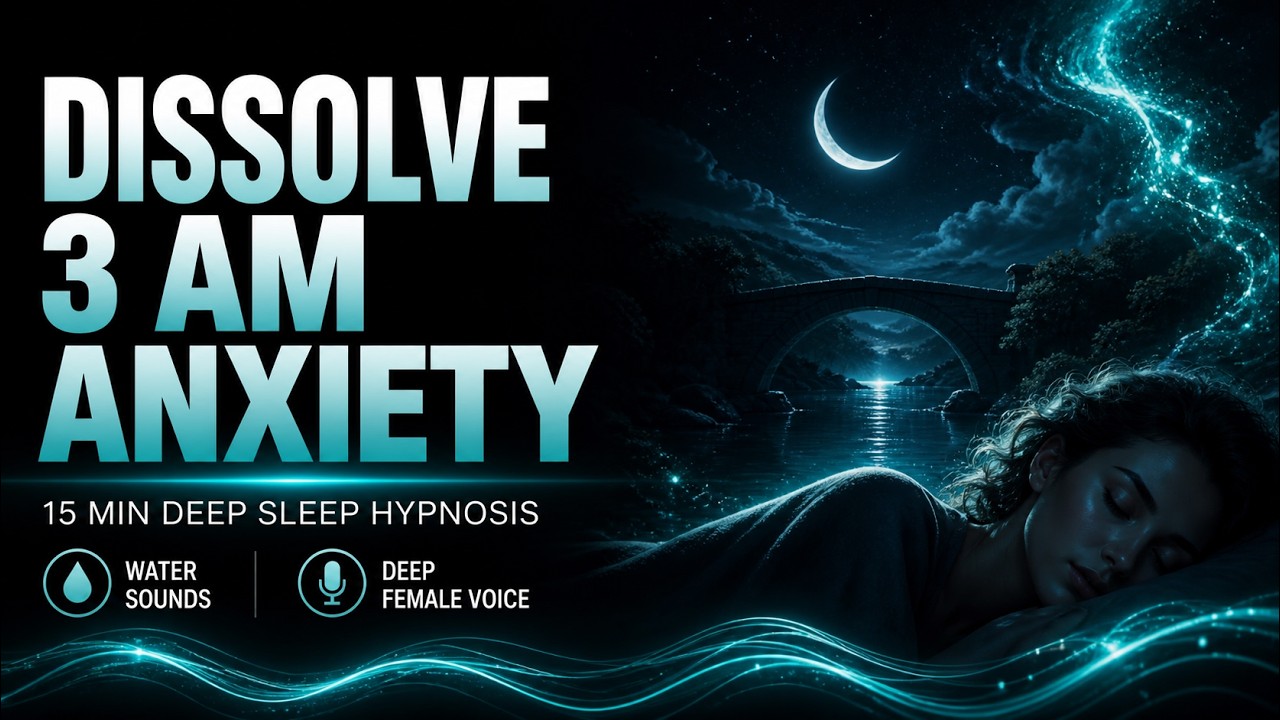 Quiet The 3AM Mind Sleep Hypnosis: Rest & Return After Early Morning Waking (15 min, Water Sounds)