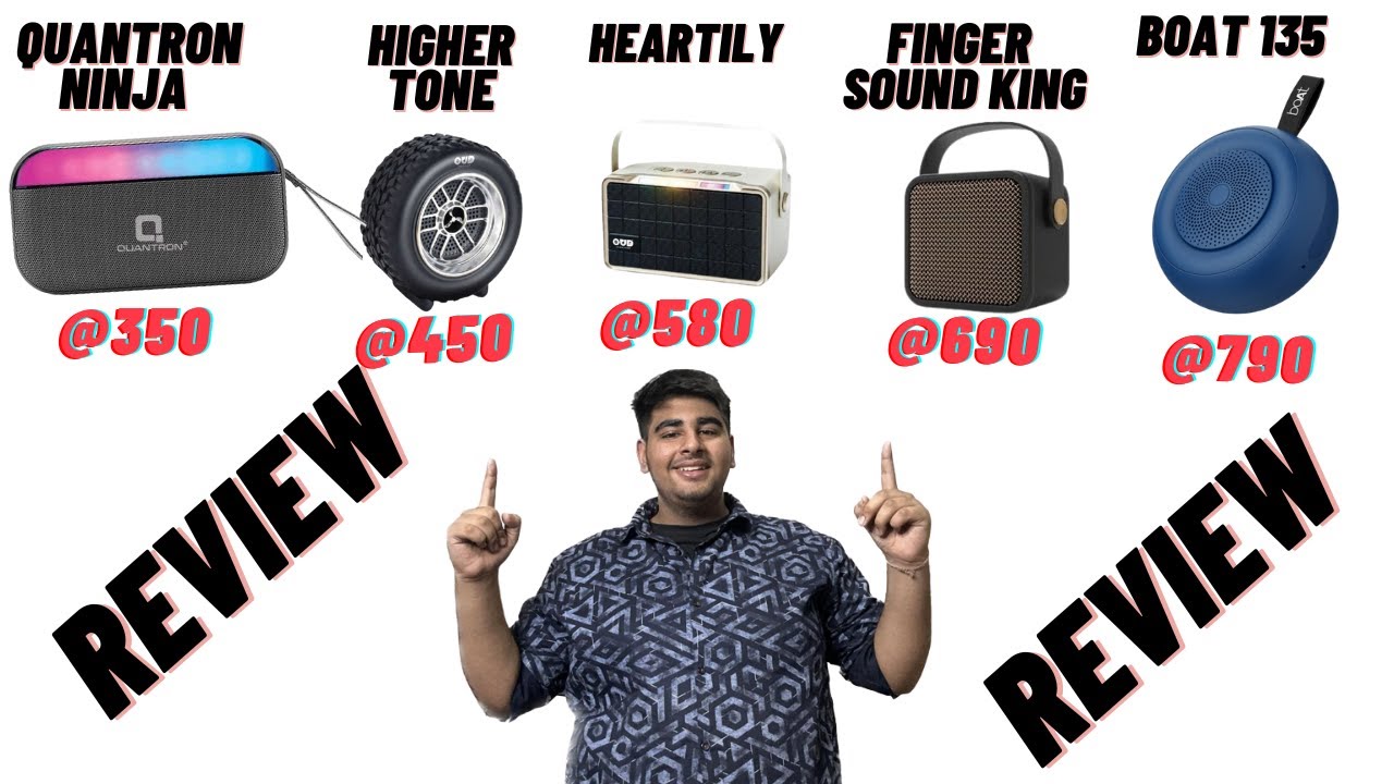 Best Bluetooth Speaker Under ₹1000 and 500 in 2025 boat speaker 135 | oud tyre speaker higher tone