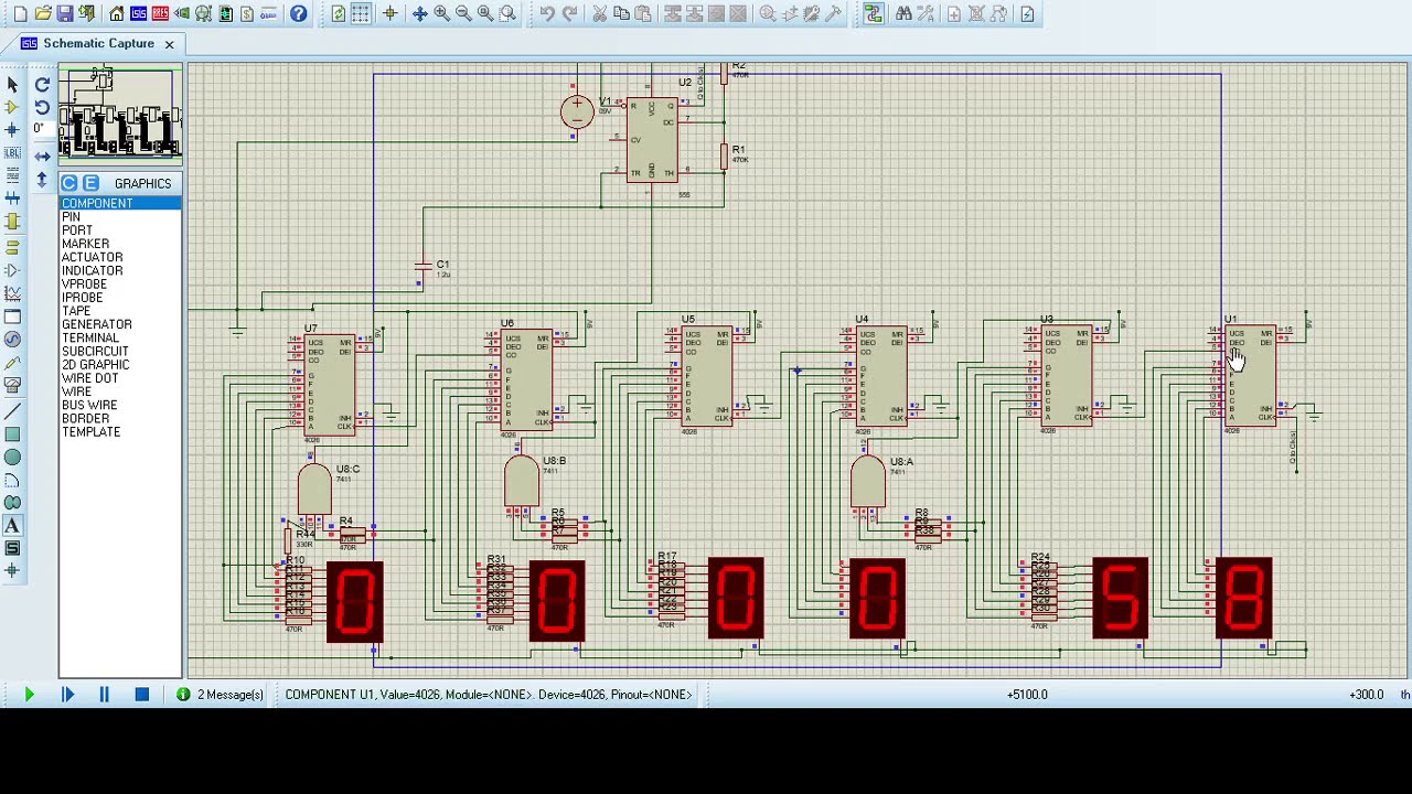 DLD Projects | Digital Clock using 4026 Counter IC