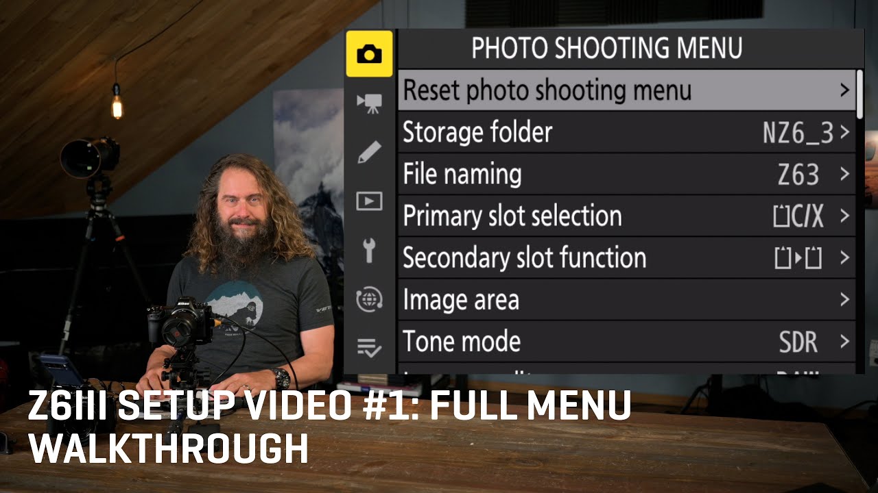 Z6III Setup Video 1: Full Menu Walkthrough