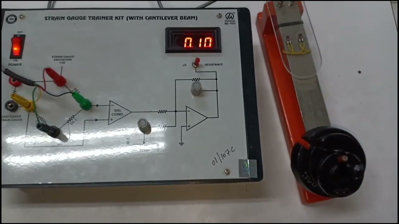 STRAIN GAUGE EXPERIMENT #ssrlabtech #straingauge