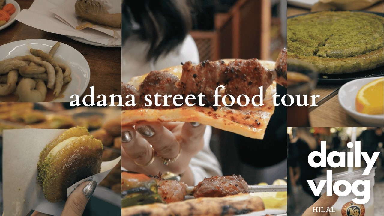 adana kebab street food tour 🇹🇷 | turkish food | silent vlog