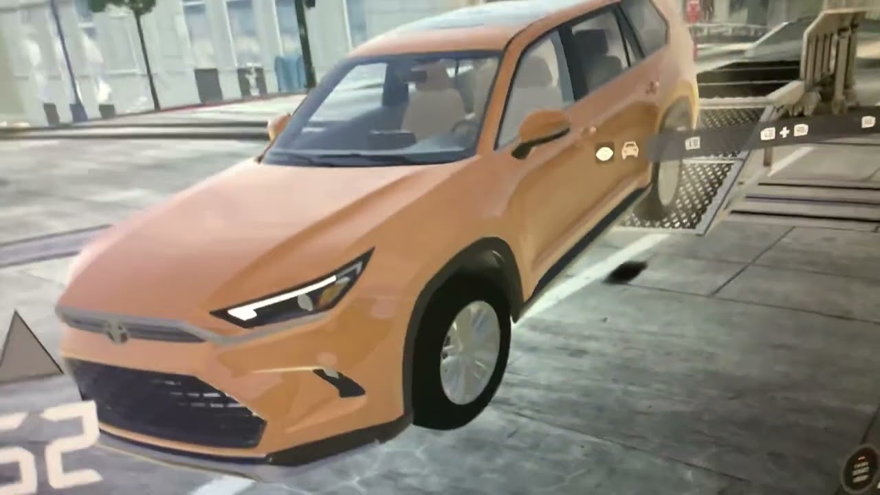 24/25 Toyota Grand Highlander Rollover Test - #beamngdrive #toyota #rolloverreaction 