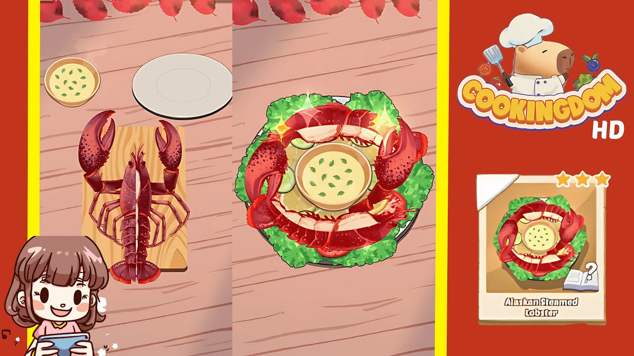 Cookingdom Level 35 Alaskan Steamed Lobster (New) Solution
