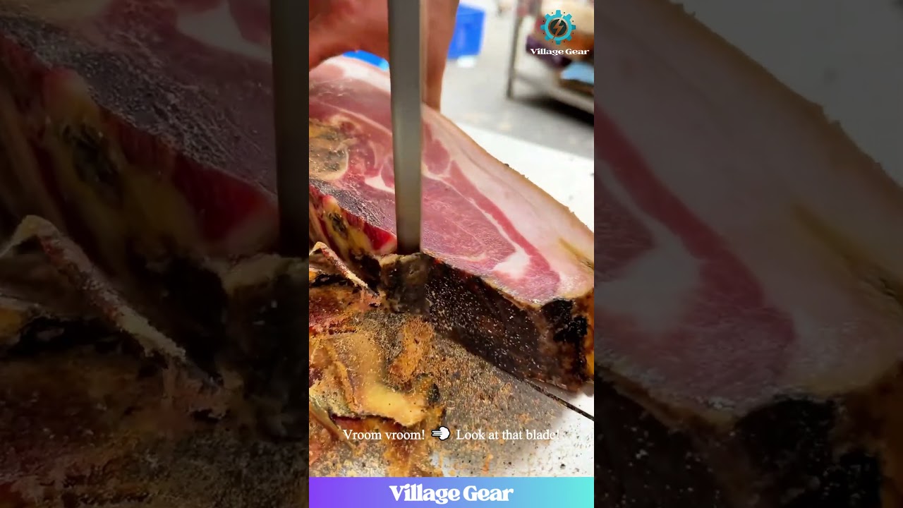 Meat Saw GO BRRR! 😂This Cured Ham is Getting a Haircut! #meatlover #butchershop #foodtiktok #hungry