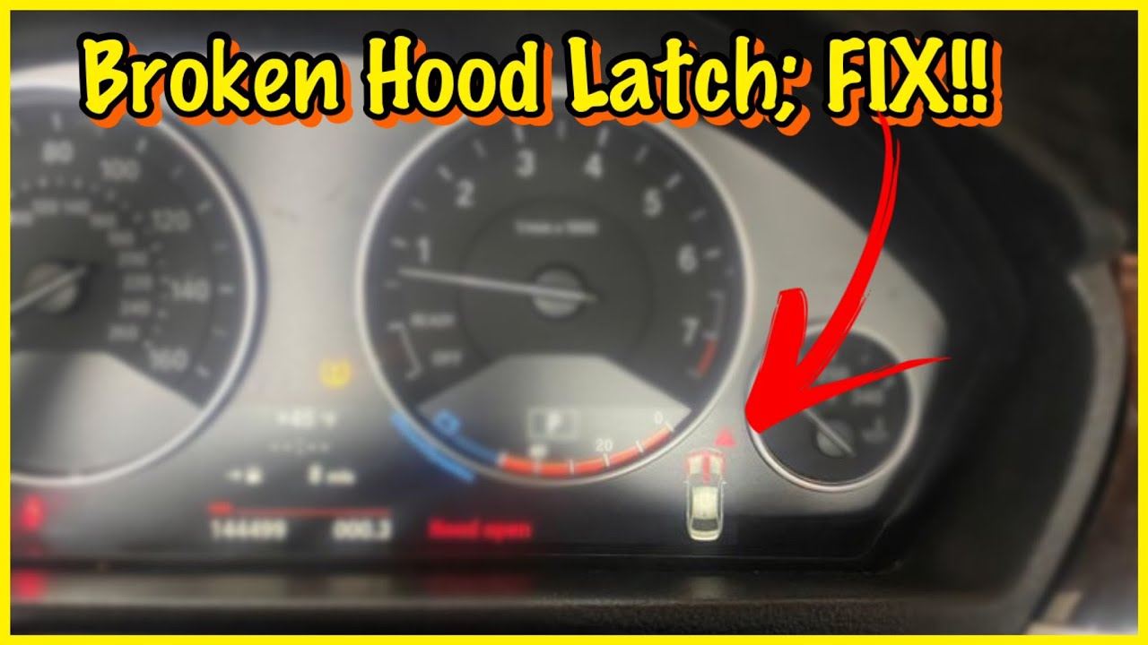 F30 BMW HOW TO REPLACE HOOD OPEN LATCH AND SENSOR TO GET RID OF THIS ANNOYING MESSAGE ERROR.