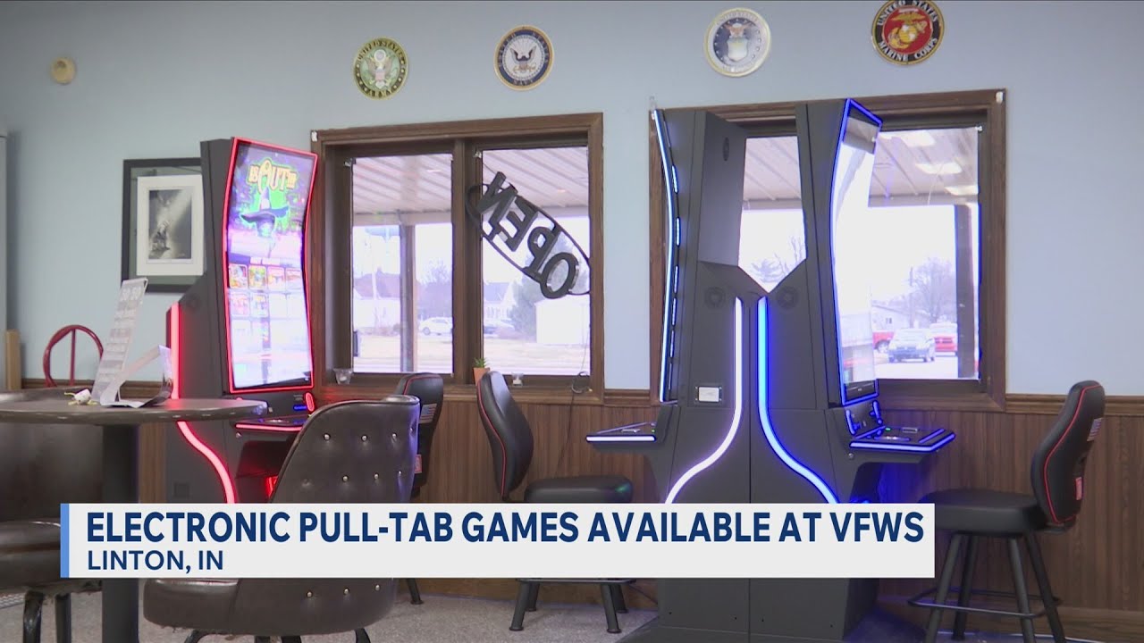 Electronic pull-tabs gaming machines available at local VFWs