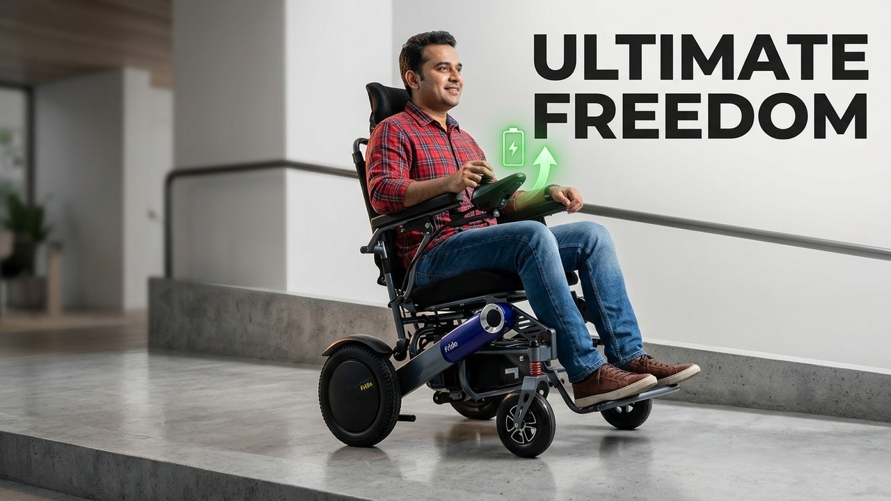 Frido Prime Plus Electric Wheelchair Full Demo | Features, Price & Battery Backup