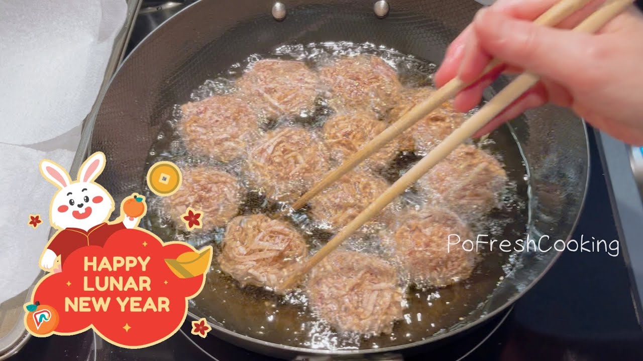 Deep Fried Taro Ball 繡球炸芋蝦  ~  過農曆新年食芋𧎚 ~ 個個都笑哈哈 ~ 傳統賀年食品 ~ 賀年必備的小食 ~ 自己做比買的更健康 ~ 食得安心又放心 ~