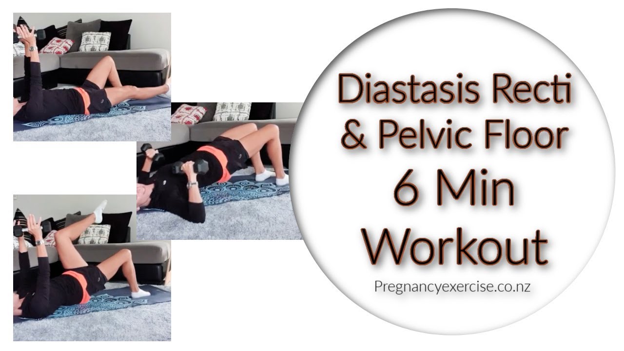Diastasis Recti and Pelvic Floor 6 Min Postpartum Workout