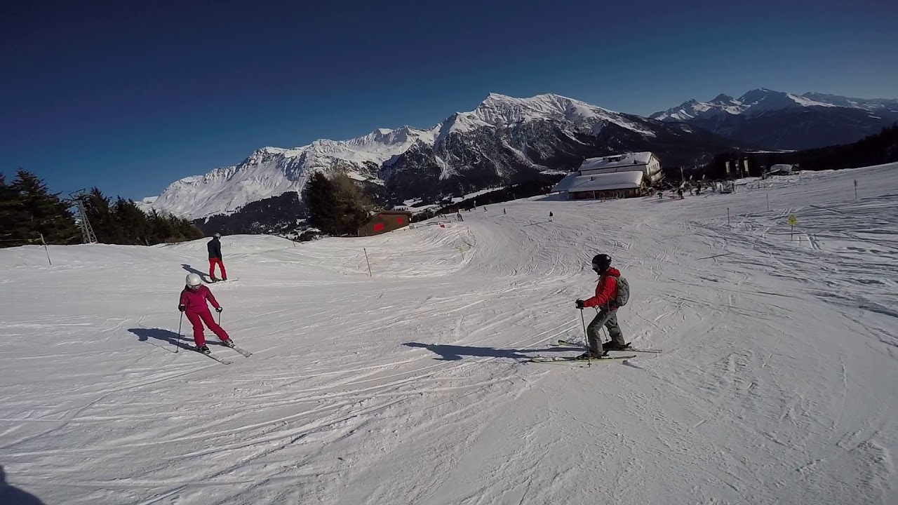 Skiing Arosa Piste 60-61-55-45 14th January 2018