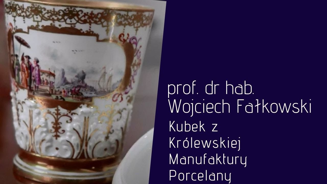 Kubek z Królewskiej Manufaktury Porcelany w Miśni - prof. dr hab. Wojciech Fałkowski