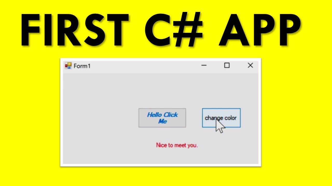 C# Ваше первое приложение Windows Forms