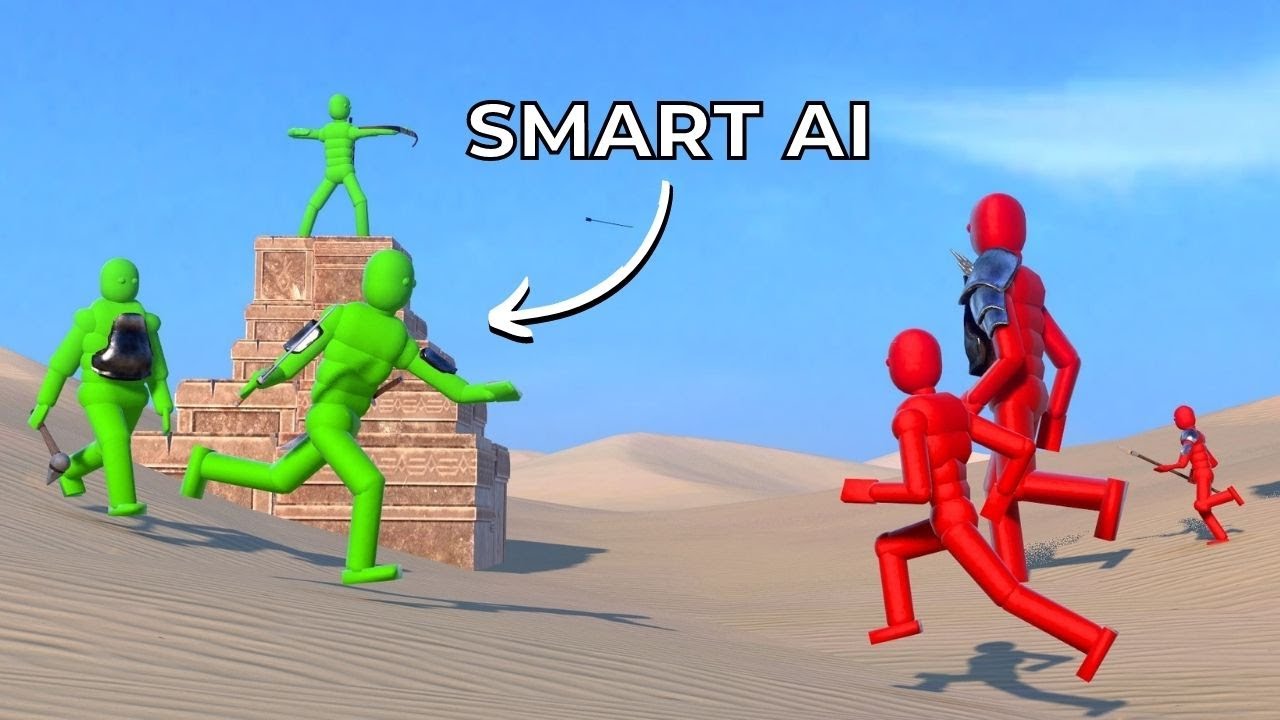 Smart AI Team vs NPCs with Overgrowth Ragdolls