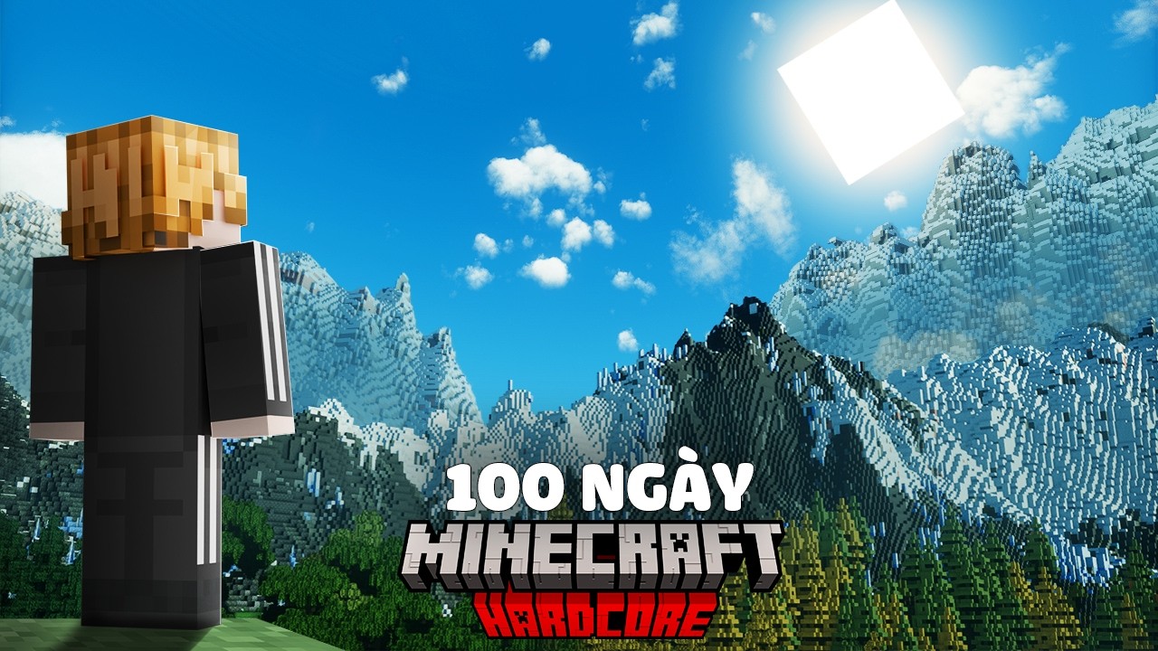 Mình Sinh Tồn 100 Ngày Trong Minecraft Vùng Hoang Dã Siêu Khó !!