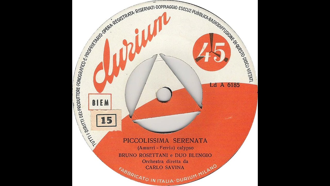 Bruno Rosettani - Piccolissima serenata (1957)