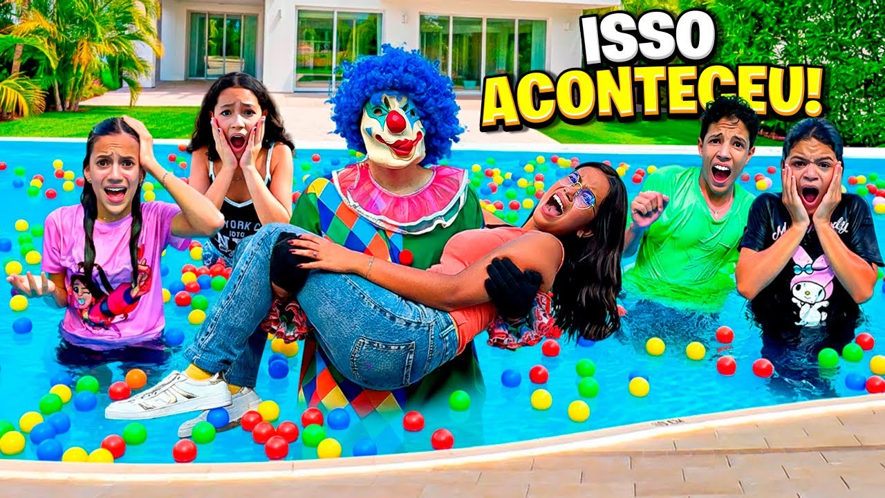 O PALHAÇO DA DARK WEB ACABOU APARECEU NA PISCINA E LEVOU A SOPHIA (mundo da Jéssica Sousa)￼