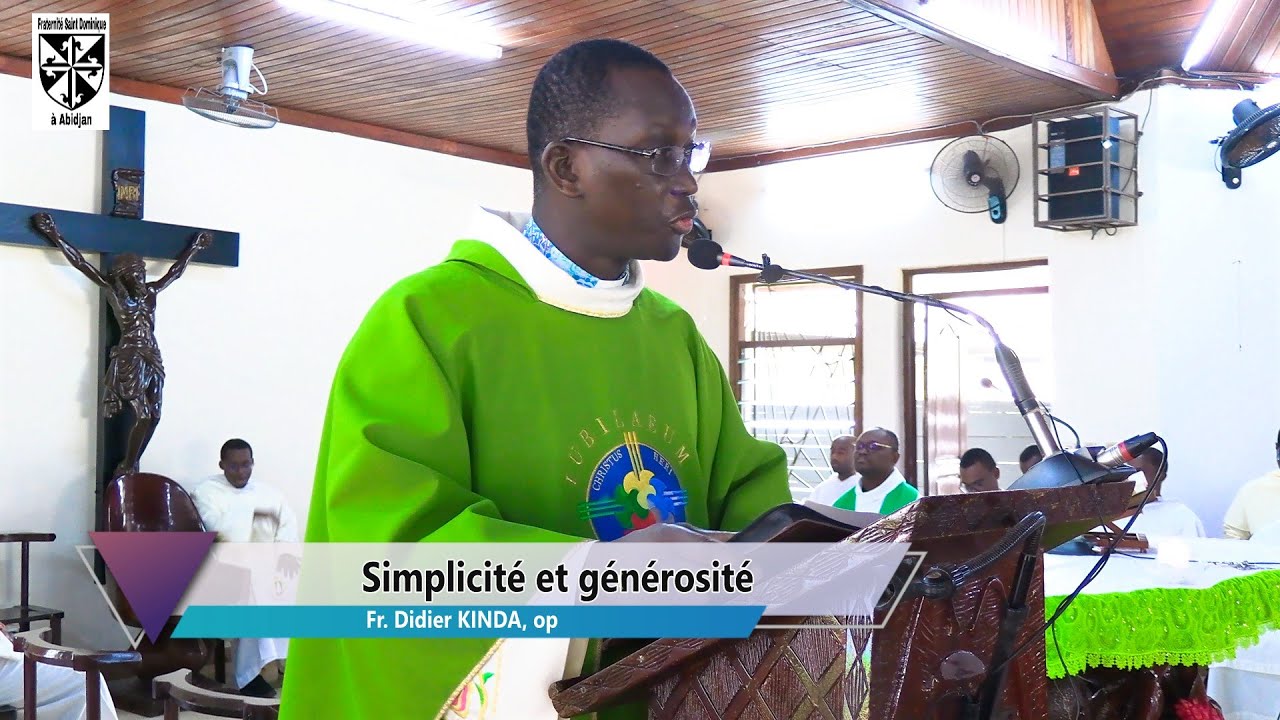 Simplicité et générosité | Fr. Didier KINDA, op