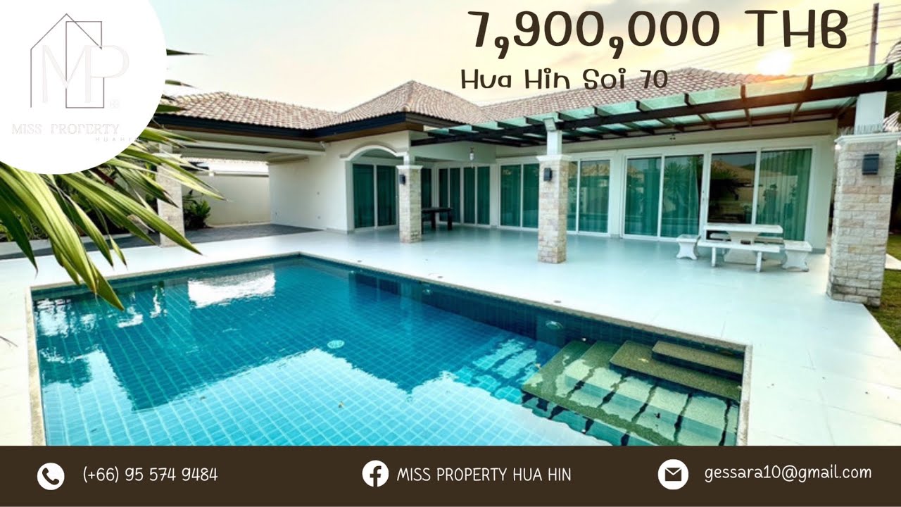 (SOLD OUT) [ EP67 ]🏝️✨Modern Villa 3 Beds At Orchid Paradise Hua Hin 💥Selling Price 7,900,000 Baht💥