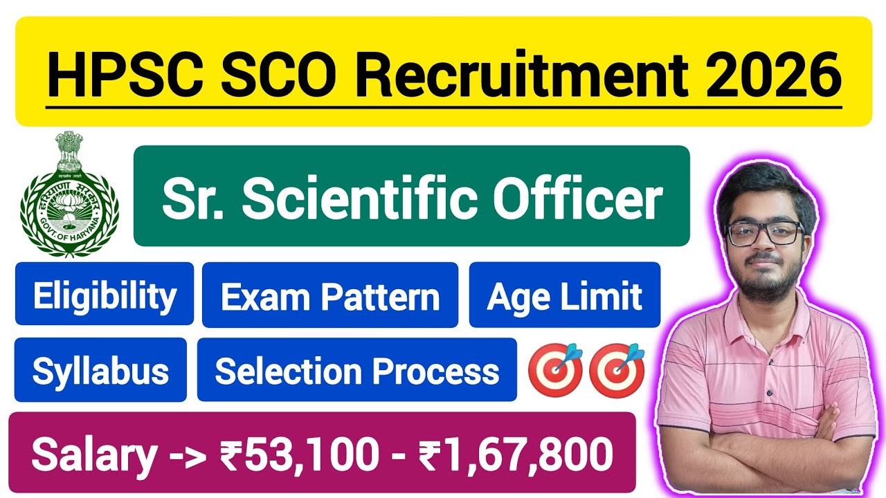 HPSC Senior Scientific Officer Recruitment 2026 || Eligibility, Age Limit, Syllabus, Exam Pattern ||
