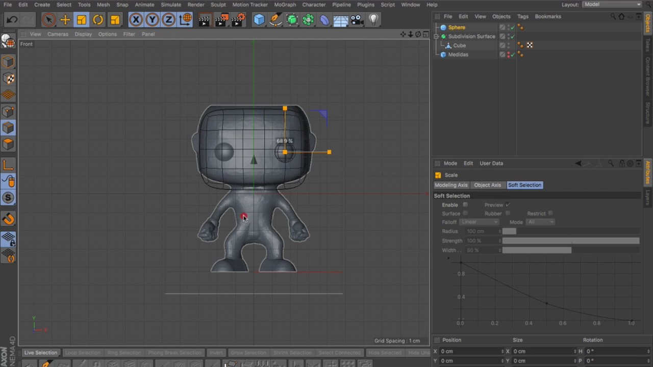 Clase Modelado 05 - Cinema 4D - Creación de Personajes