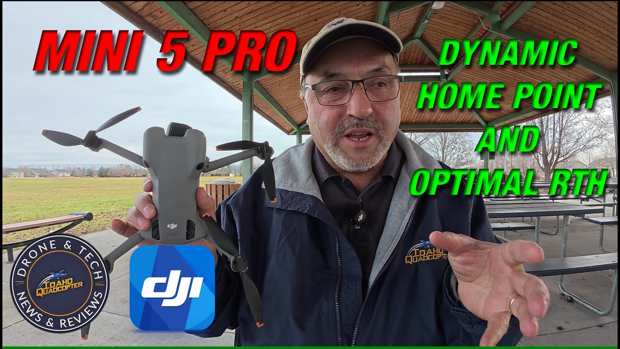 Руководство по функции возврата домой (RTH) на DJI Mini 5 Pro, включая оптимальную и динамическую...