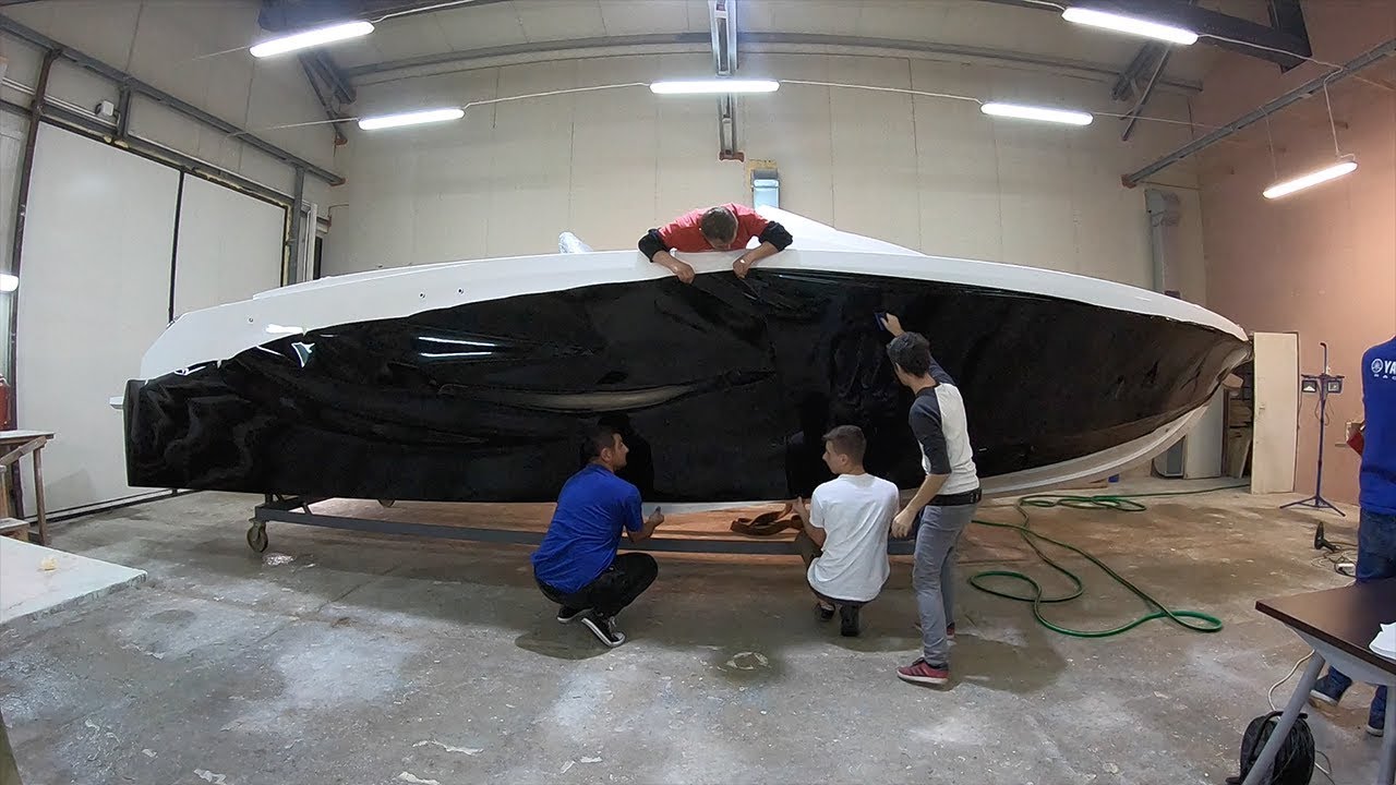 Oklejanie łodzi RX30 : Boat wrapping