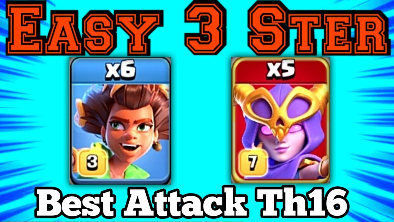 Th16 Super Witch + Root Rider Combo Attack Strategy | th16 Bilmp super Archer attack strategy (Coc)