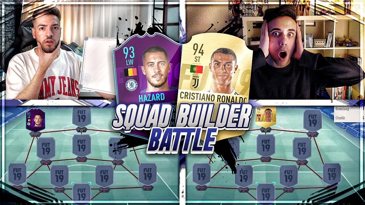 FIFA 19 POTM HAZARD vs RONALDO Squad Builder Battle 🔥😱