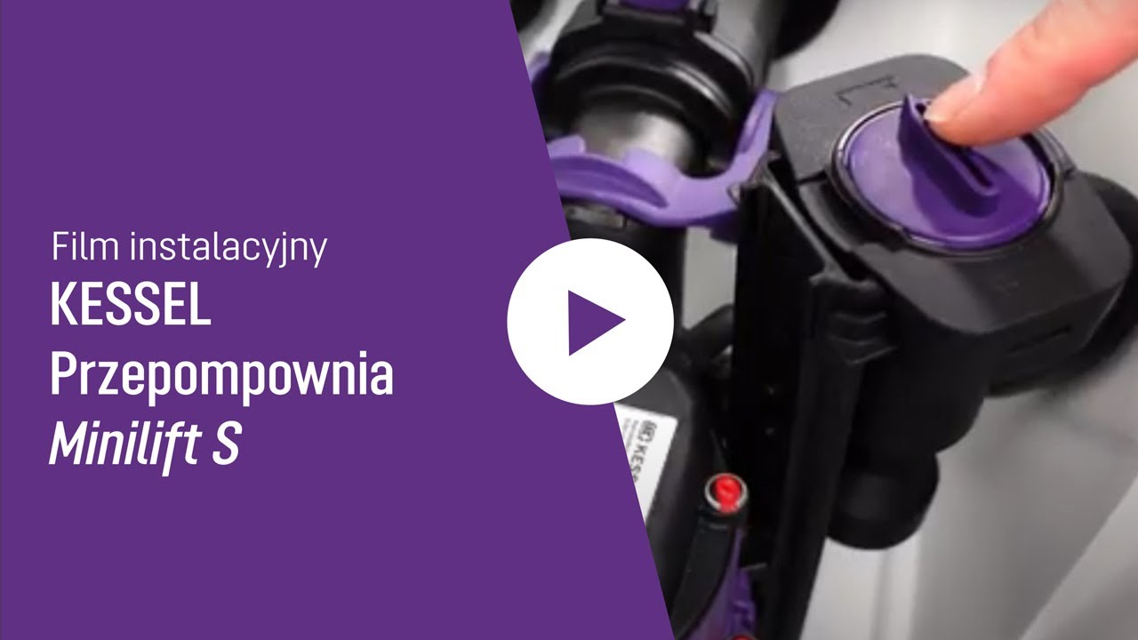 Przepompownia wolnostojąca Minilift S KESSEL: montaż