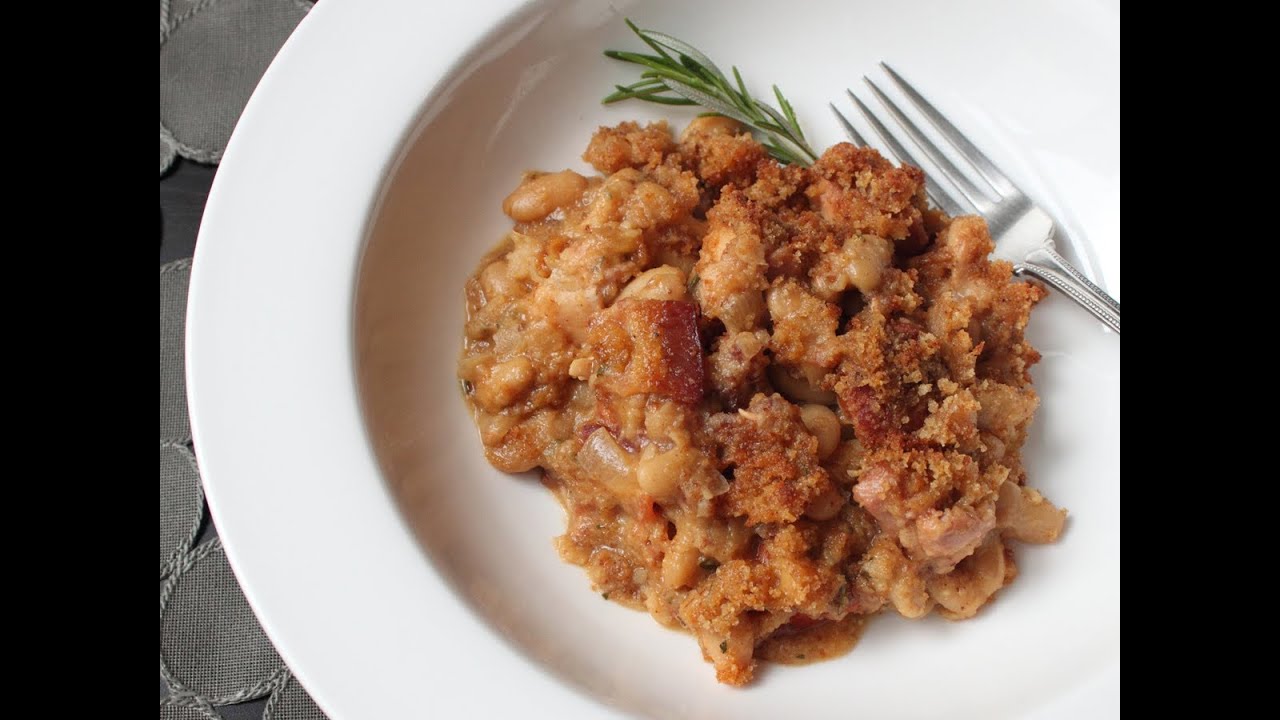 Quick Cassoulet Recipe - French Pork and Bean Casserole