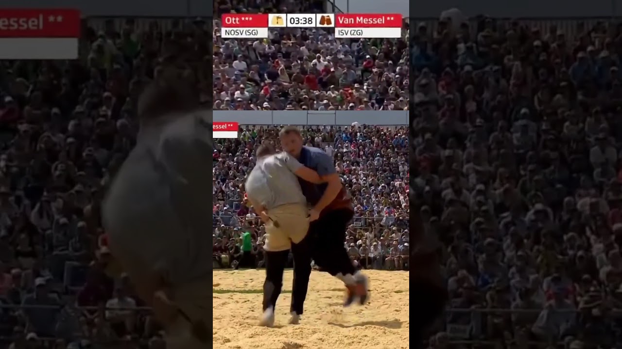 Ott Damian vs Van Messel Noe Schw&auml;galp 2025 #schwinger #sports #suisse #luttesuisse #combat  #lutte