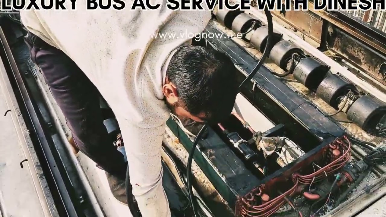 #luxury_bus_ac_repair_service #travel #bus #new_Ac_installation 👍👍