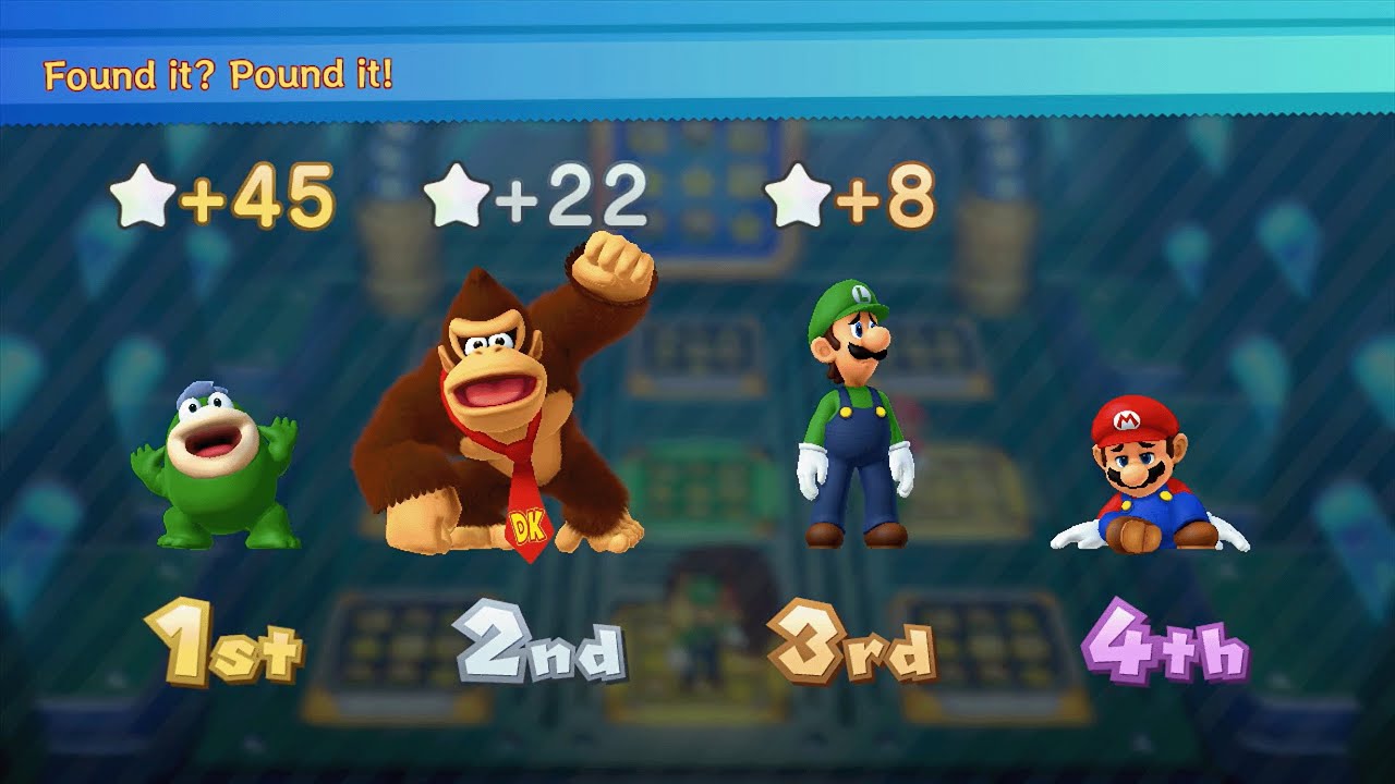 Mario Party 10 - Spike vs Mario vs Luigi vs Donkey Kong - Airship Central