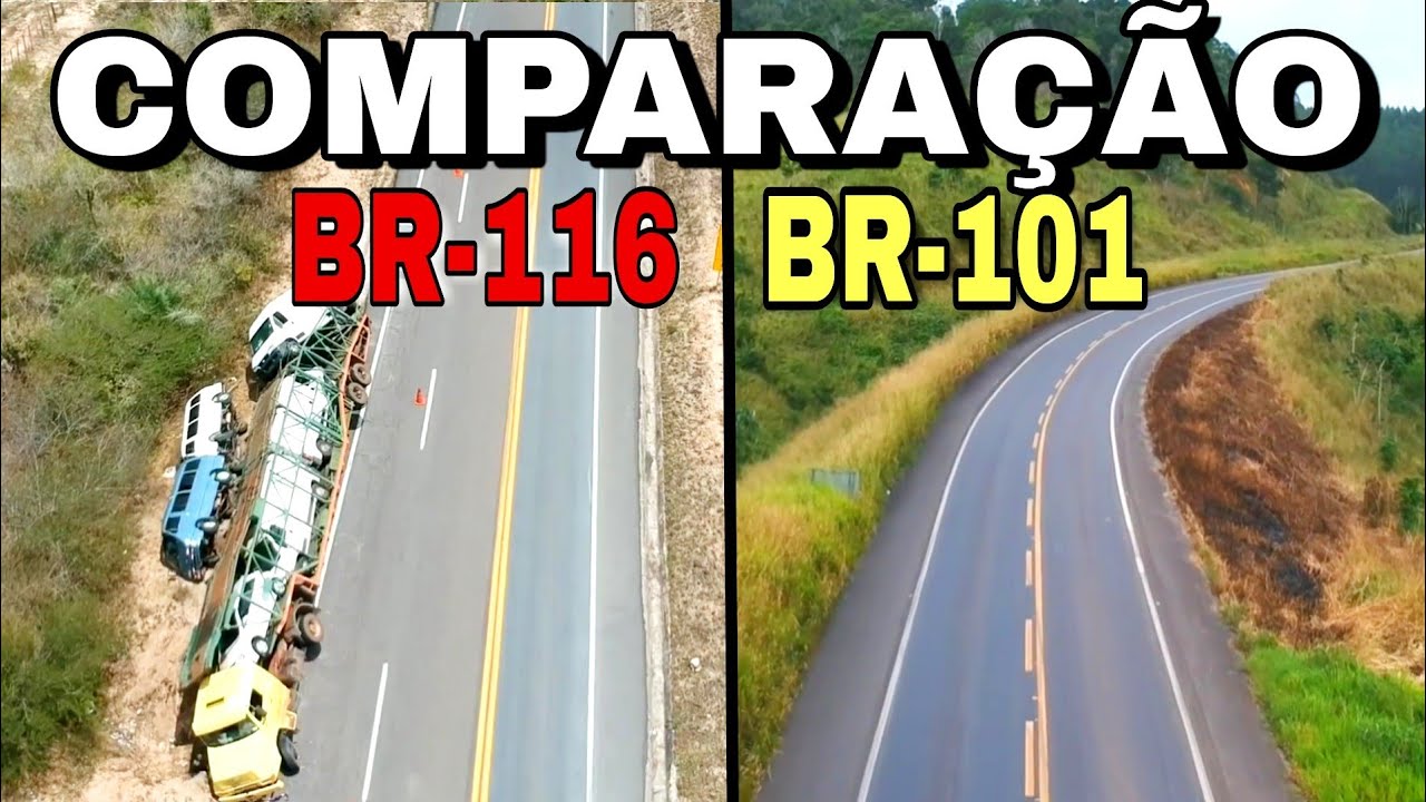 Comparação da BR-116 com a BR-101