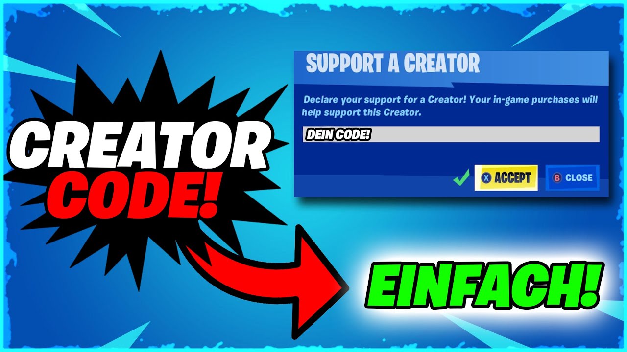 So bekommst DU deinen EIGENEN Creator Code in 2024! [Sehr einfach]