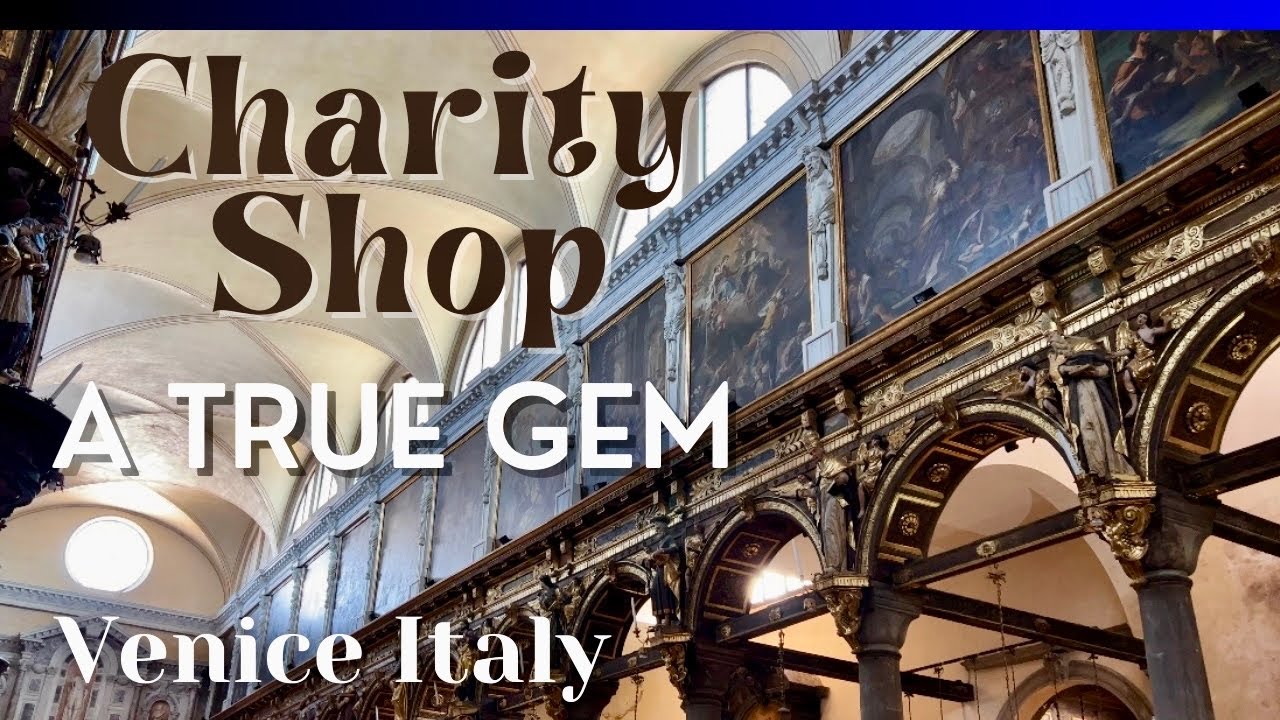 ⛪️Thrifting Vintage at a Charity Shop❕Hidden Gem in Venice Italy▫️4K